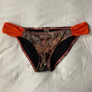 Girls with guns camo and orange bikini bottoms